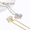 2 Sizes Rhodium Metal Pendants 18K Gold Plated Heart Jewelry Pendants For DIY Earrings/Necklace Making,Women's Accessories
