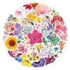 50-100 Assorted Beautiful Floral Graffiti Stickers for Car, Suitcase, and Water Cup - Waterproof and Creative