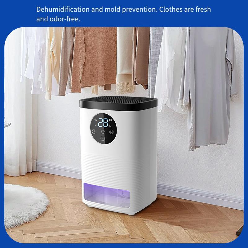 Household Dehumidifier Good Helper Indoor Small Size Without Taking Up Space Intelligent Water Full Self-Stop HD Digital Display