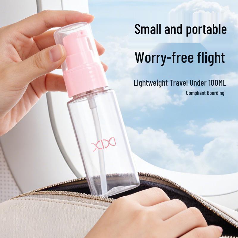 xixi Multi-Purpose 5-Piece Travel Set: Refillable Bottles for Cosmetics, Face Cream, Lotion, and Perfume.
