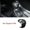 For Toyota C-HR CHR 2016-2022 Carbon Fiber Inner Gear Shift Knob Cover Trim