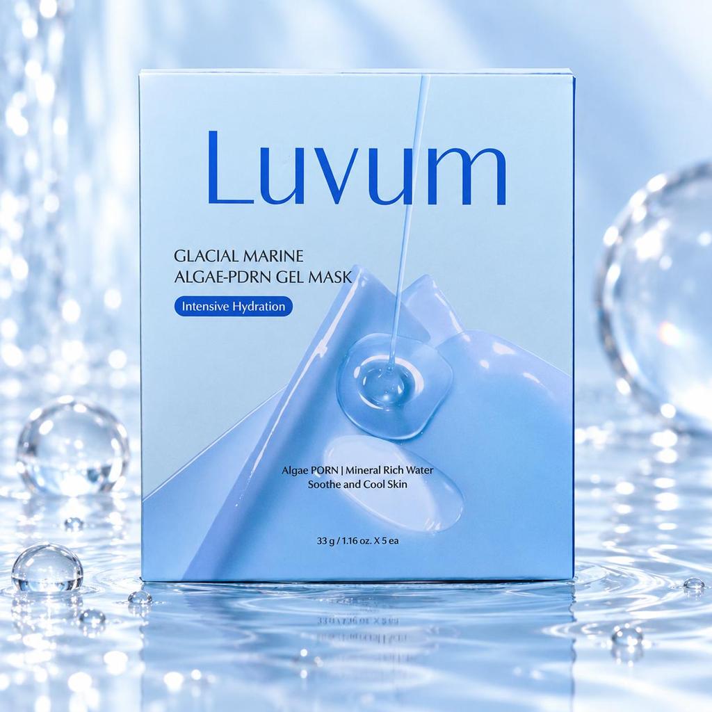Luvum Glacial Marine Algae PDRN Hydrogel Face Mask 5 Sheets