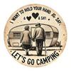 Camping Retro Aluminum Wall Art Heart Design Vintage Camper Van Sign Home Decor