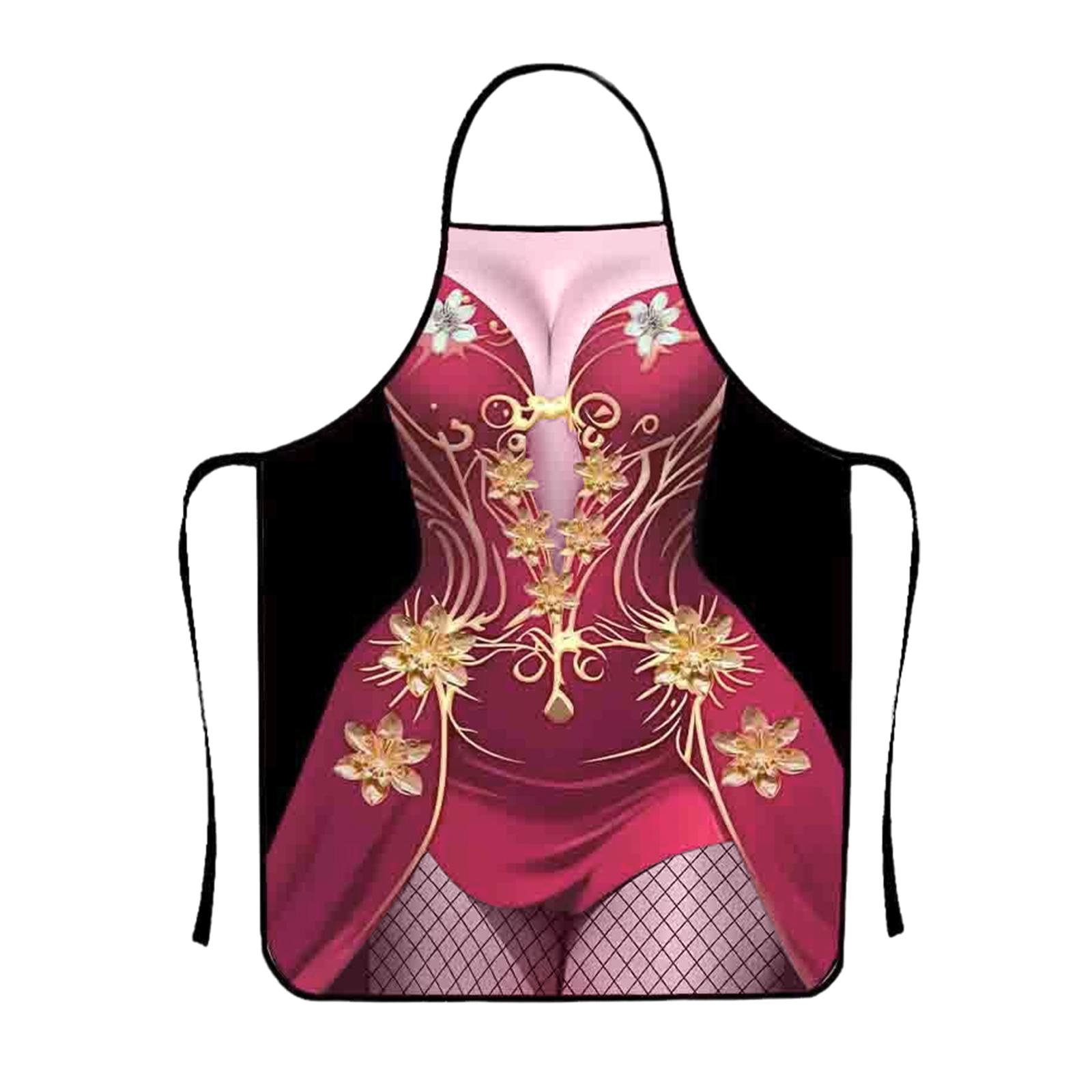 

Funny, Creative And Personalized Apron, Stain-resistant, High Appearance Level For Home Use, Funny Apron, Barbecue Apron. One Size червоний