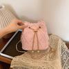 Ling Grid Řetízková Kbelíková Taška, Jednoduchá Crossbody Taška, Dámská Módní Ramenní Taška se Stahovací Šňůrkou a Střapcem