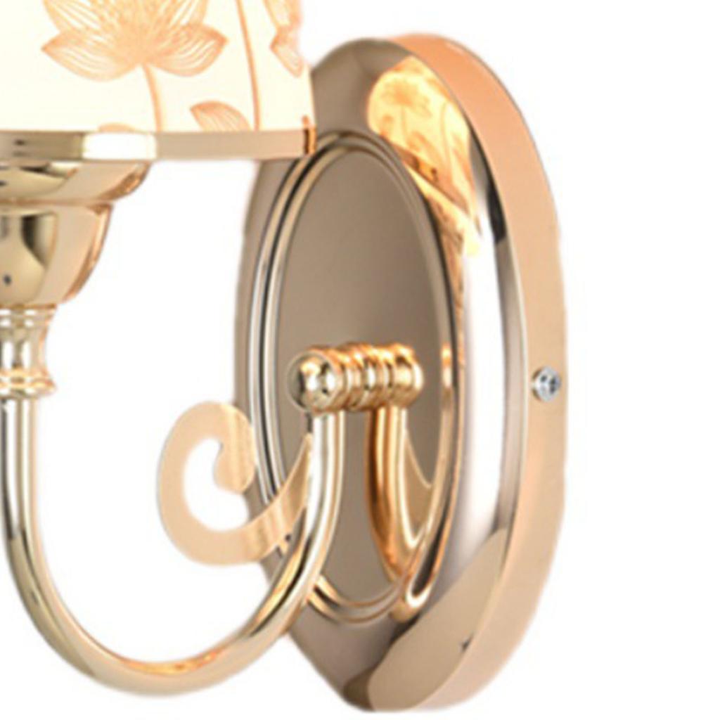 LED Wandleuchte für Nachttisch Modern Stilvoll Metall Warmes Licht Wandlampe mit Schaltersteuerung für Schlafzimmer Wohnzimmer