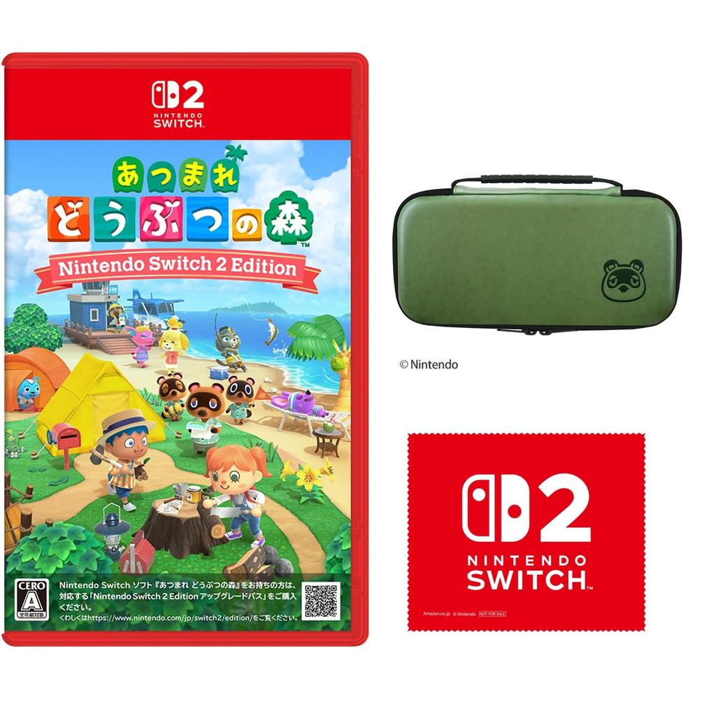 Animal New Horizons Nintendo Switch 2 Edition Switch 2 Licensed Nintendo Switch 2 Smart Pouch EVA Animal New Horizons Tom Nook Nintendo Switch 2 Logo