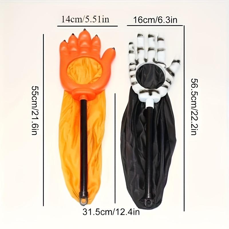 1pc Candy Bag Creative Halloween Palm Pumpkin Skull for Kids Trick Treat Gift Party Supplies Halloween Begging for Candy Bag