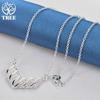 925 Sterling Silver AAA Cyrkon 18-calowy naszyjnik z biżuterią