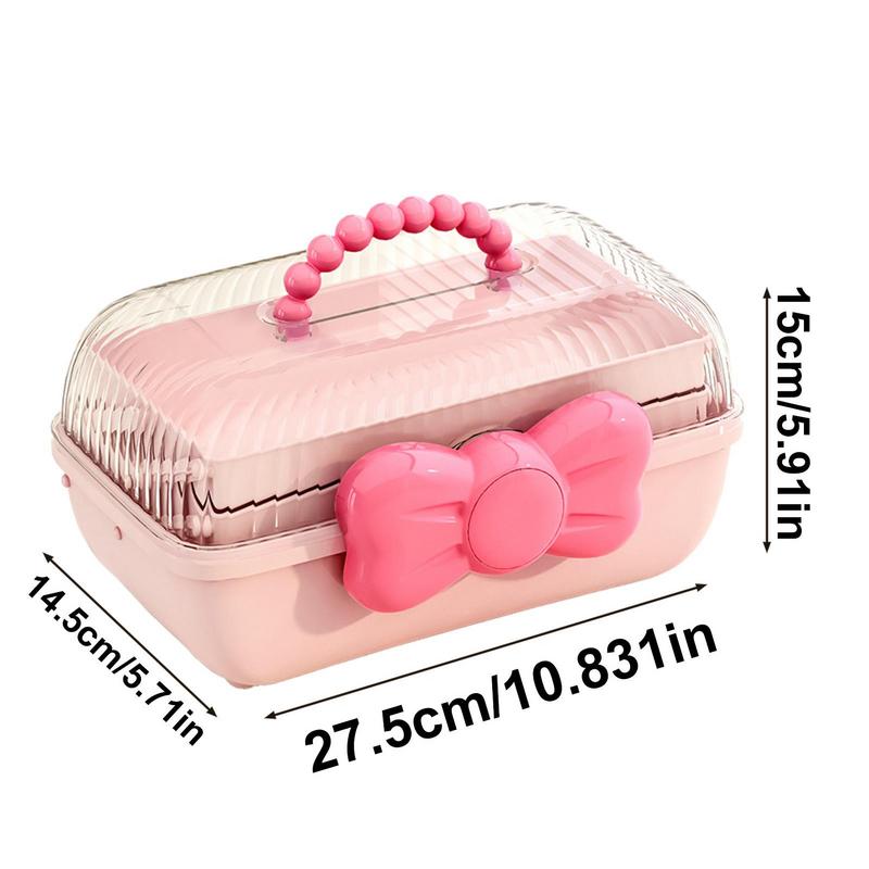 Children's Hair Accessories Storage Box Head Rope Hairpin Rubber Band Head Jewelry Dressing Cute Girl Jewelry Box