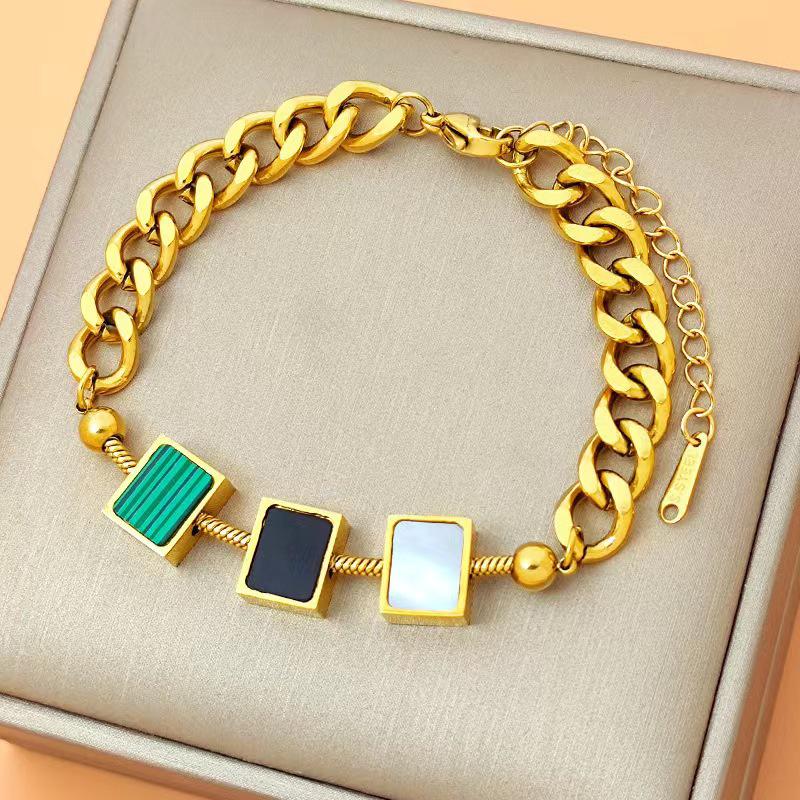 Women's Fashion Titanium Steel Bracelet: Elegant Japanese & Korean Design, Non-Fading Stainless Steel, Versatile Jewelry.