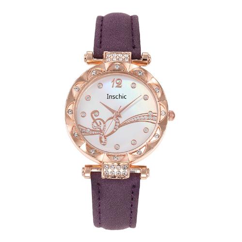 Fashion Business Watch for Women Simple Ladies Leather Quartz Watch Women Bracelet Wristwatch
