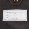 BRUNELLO CUCINELLI Dark Brown Cotton Sight Vents 3B Corduroy Tailored Jacket Jacket 44 Dark brownUsed