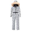 Einteiliger Ski-Overall für Damen, isoliert, winddicht, wasserdicht, warm, Schneeanzüge, schmal geschnittene Skianzüge für Damen, Overalls, Snowboardanzug