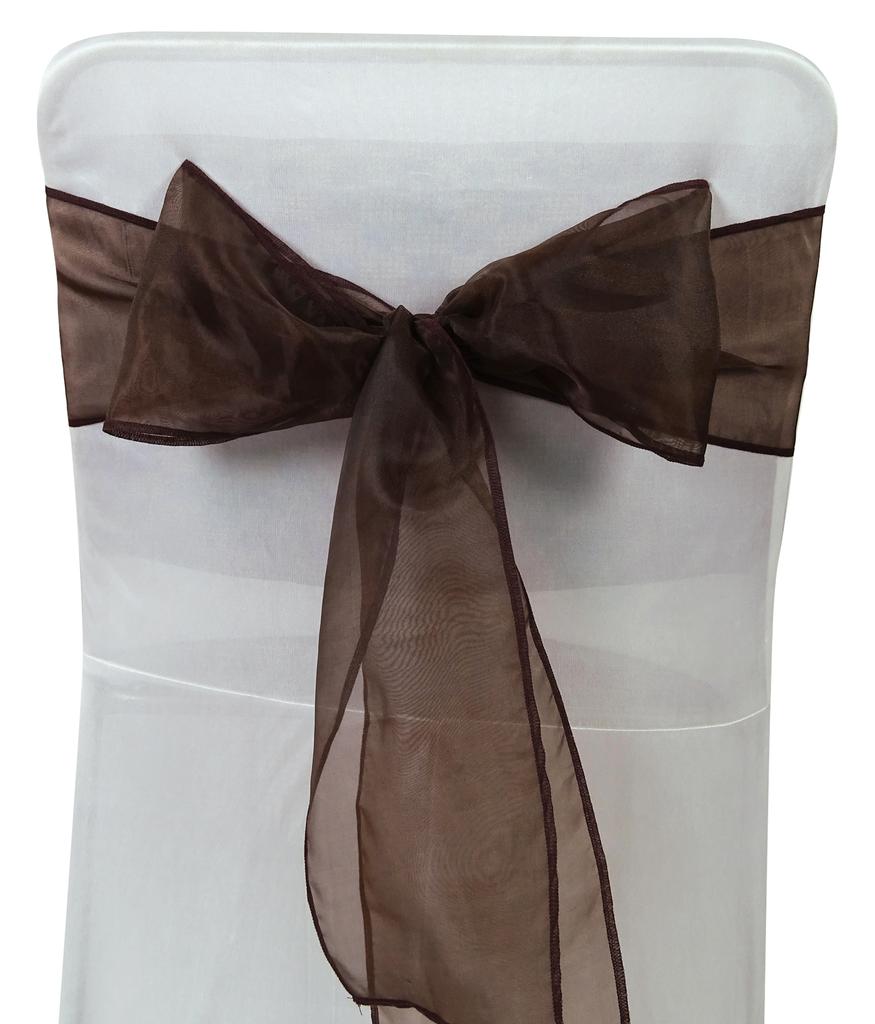 Darling Souvenir Pack Of 25 Satin Chair Sashes Bow Sash For Wedding & Events Supplies Party Decoration Chair Cover Sash - Colors