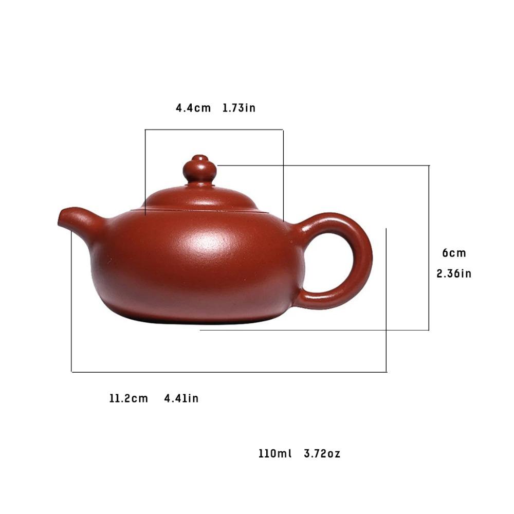 "Yixing Zisha konvička 'Dýchající konvička' - 110ml konvička z originální minerální hlíny"