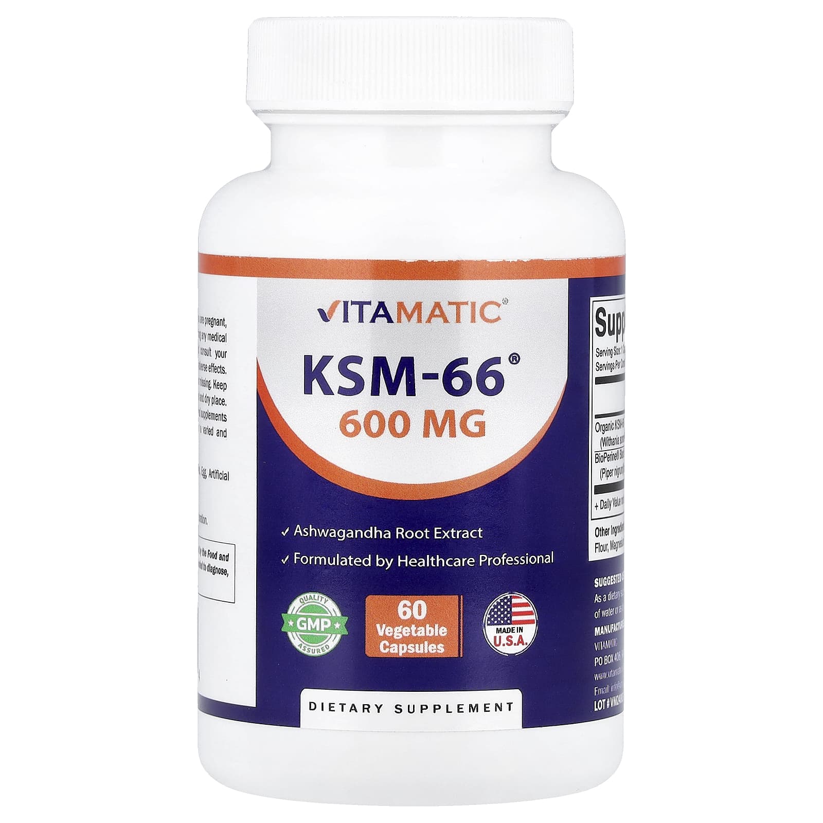 

Vitamatic, KSM-66®, 60 Veggie Capsules