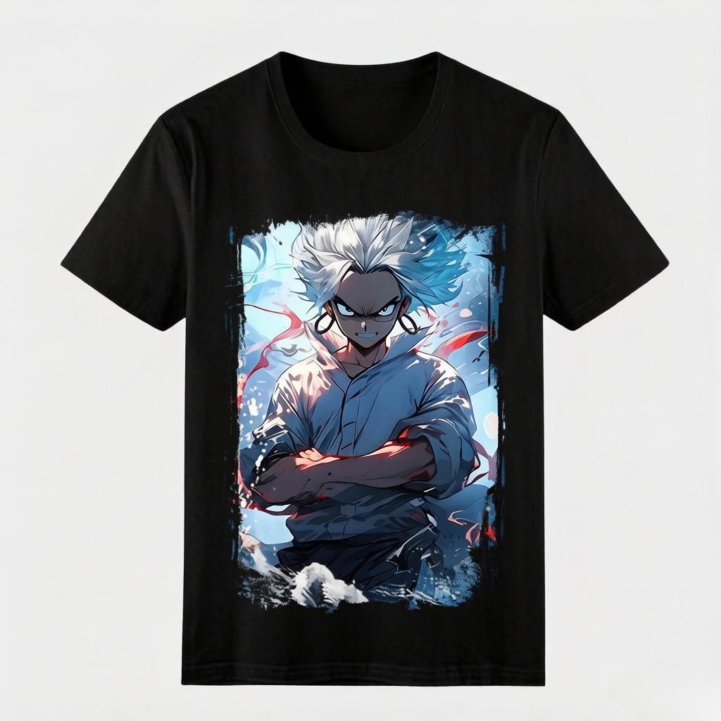 Sea Hero King Printed TShirt Monkey King Luffy Comfortable and HighQuality Cotton Clothing for Parents and Children S