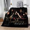 EvaneScence Band Coperta Stampata Retro Coperta Calda alla Moda Coperta in Flanella Biancheria da Letto Coperta per Casa e Viaggio Regalo di Compleanno