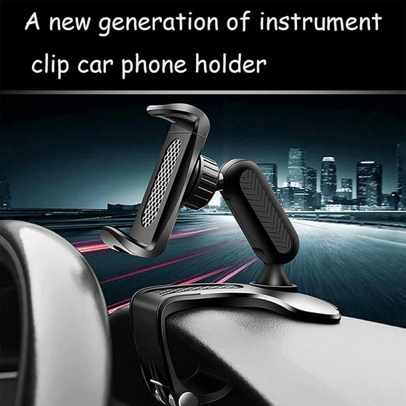 Universal Car Dashboard Mount Holder Snap-on Phone Rack Rotating Rearview Mirror Gps Navigation Hud