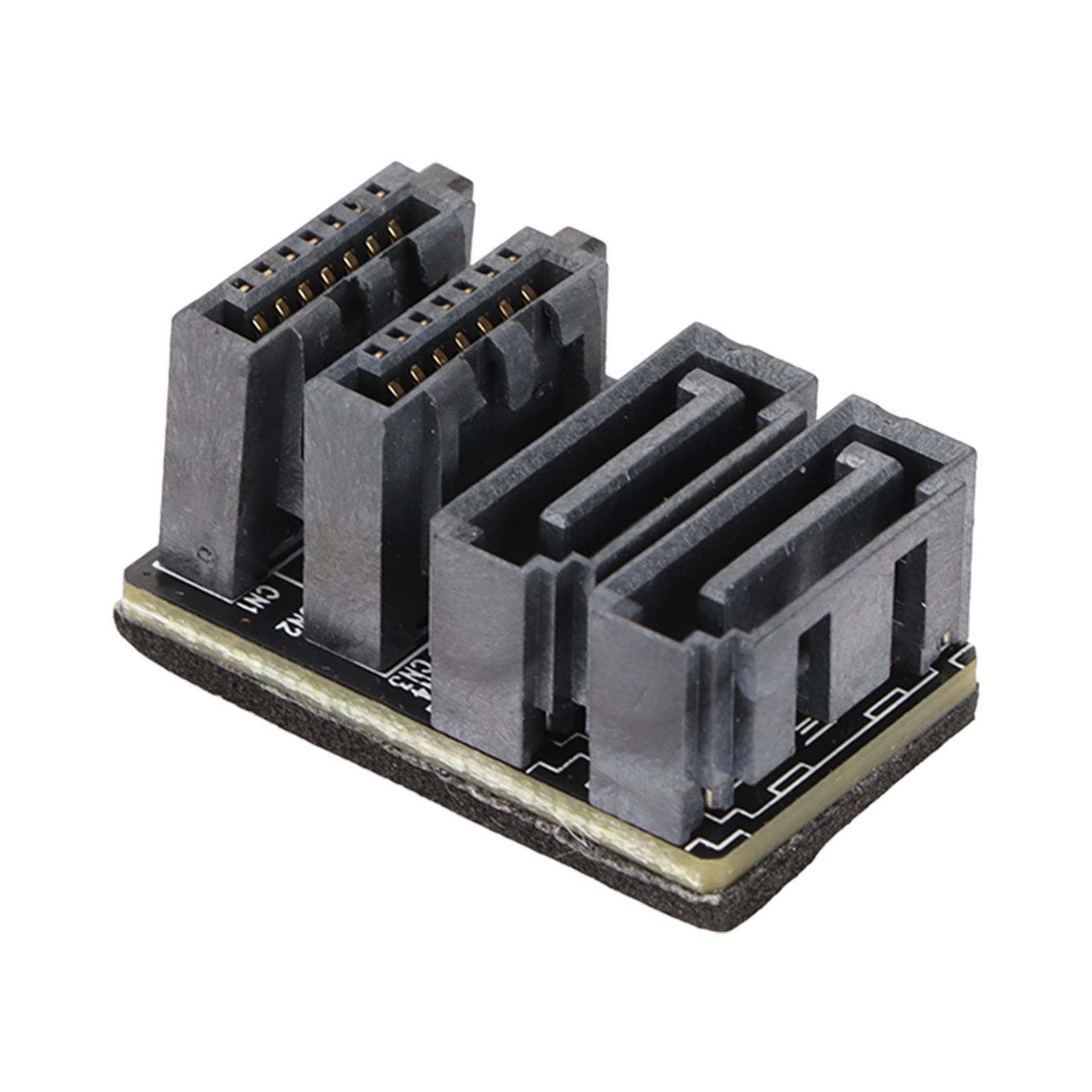 

SATA 7Pin Dual Interface Both Sides 90 Degree 180 Degree Steering 12G High Speed Motherboard SATA 7Pin Dual Adapter For