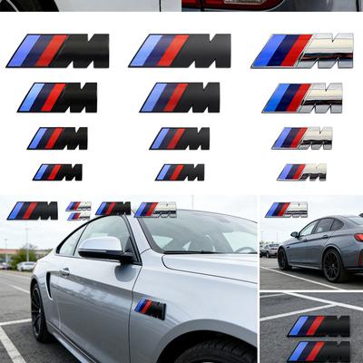 1 Stück ABS Auto Kotflügel Seitenemblem Heckklappenabzeichen M Logo Aufkleber für M M3 M5 M6 E46 E90 F30 G20 E36 E34 G20 G30 Zubehör
