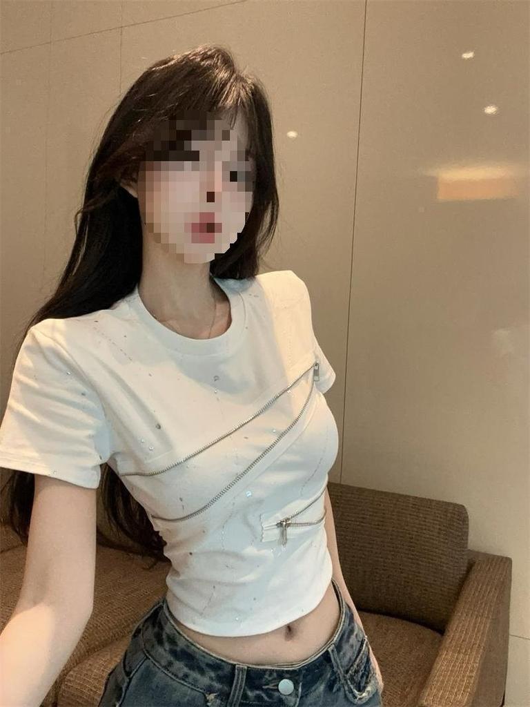 Tshirt For Women Oversize Summer Casual Pure Fabric With Embroidery For Fashion Enthusiasts
