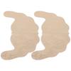 Nipple Cover Stickers Disposable SelfAdhesive Lace Invisible UShaped Underwear Bra Pads(Khaki B)