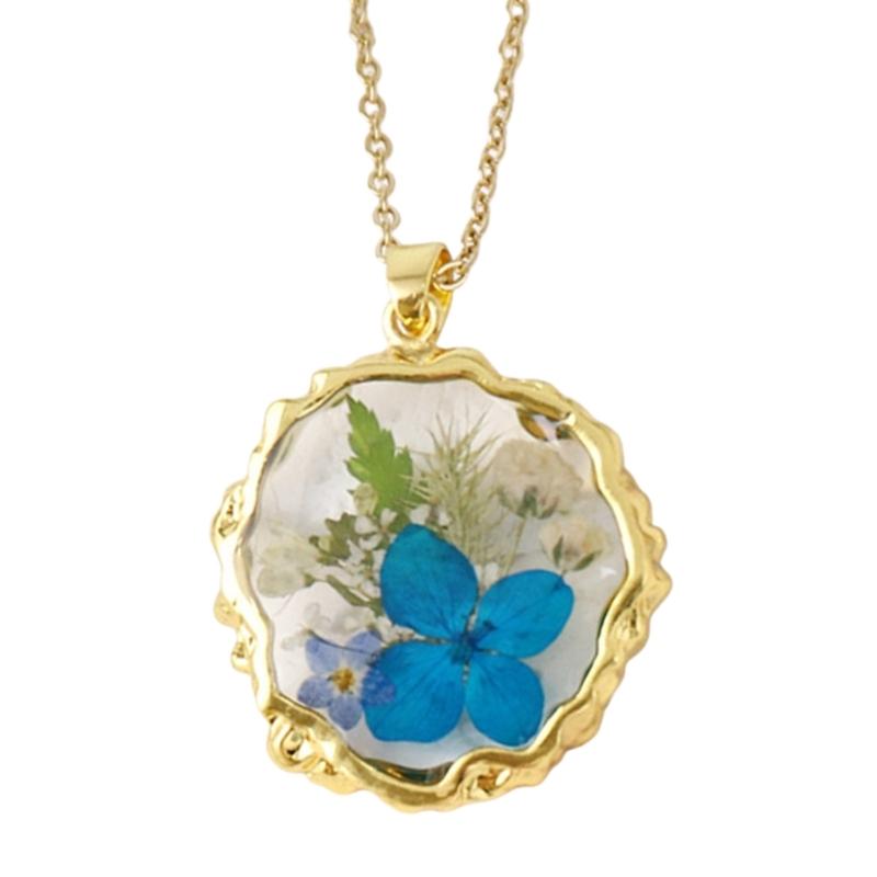 Collana Floreale in Resina Leggera Catena Regolabile per la Clavicola per Pelli Sensibili Accessorio Gioiello da Indossare Ogni Giorno
