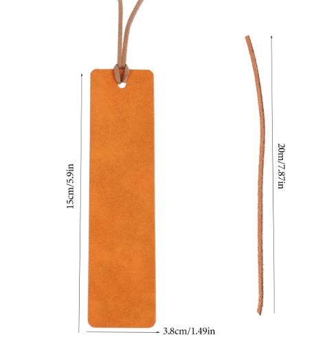QIUHAN Retro Crazy Horse Pattern Tassel Leather Bookmarks Reading Travel Students Bookmark Office Welcome Gifts Office Workers