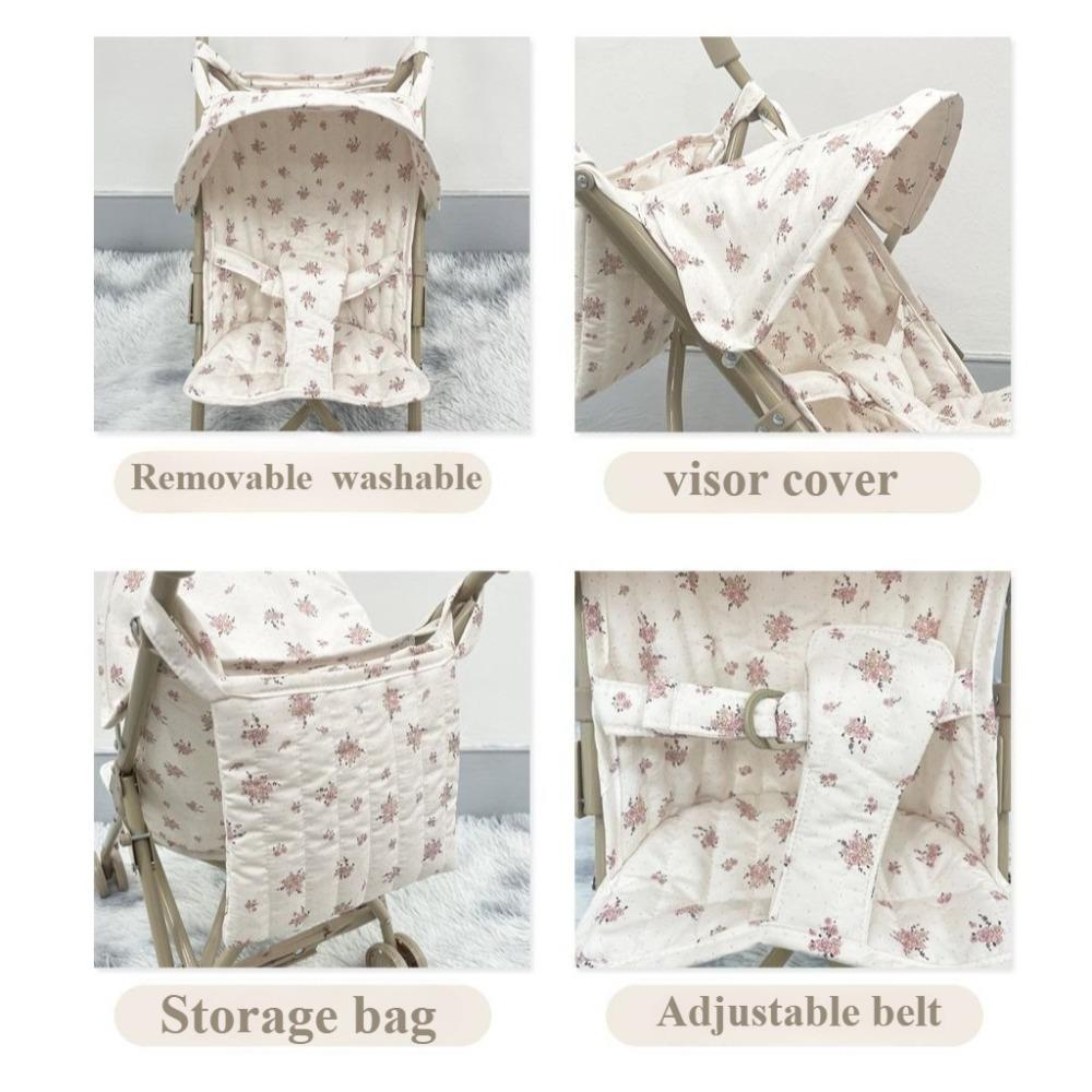 Dolls To Play Baby Doll Stroller Toy for Girls with Canopy Storage Bag Pretend Play Foldable Christmas Gifts for Kids Toddlers