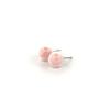 zakkaism Mini-Ohrstecker mit Zuckerwatte-Motiv, handgefertigter Schmuck aus 925er Sterlingsilber als Geschenk für Damen
