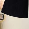 2026 Autumn/Winter Plus Size Corduroy High Waist A-line Black Short Skirt