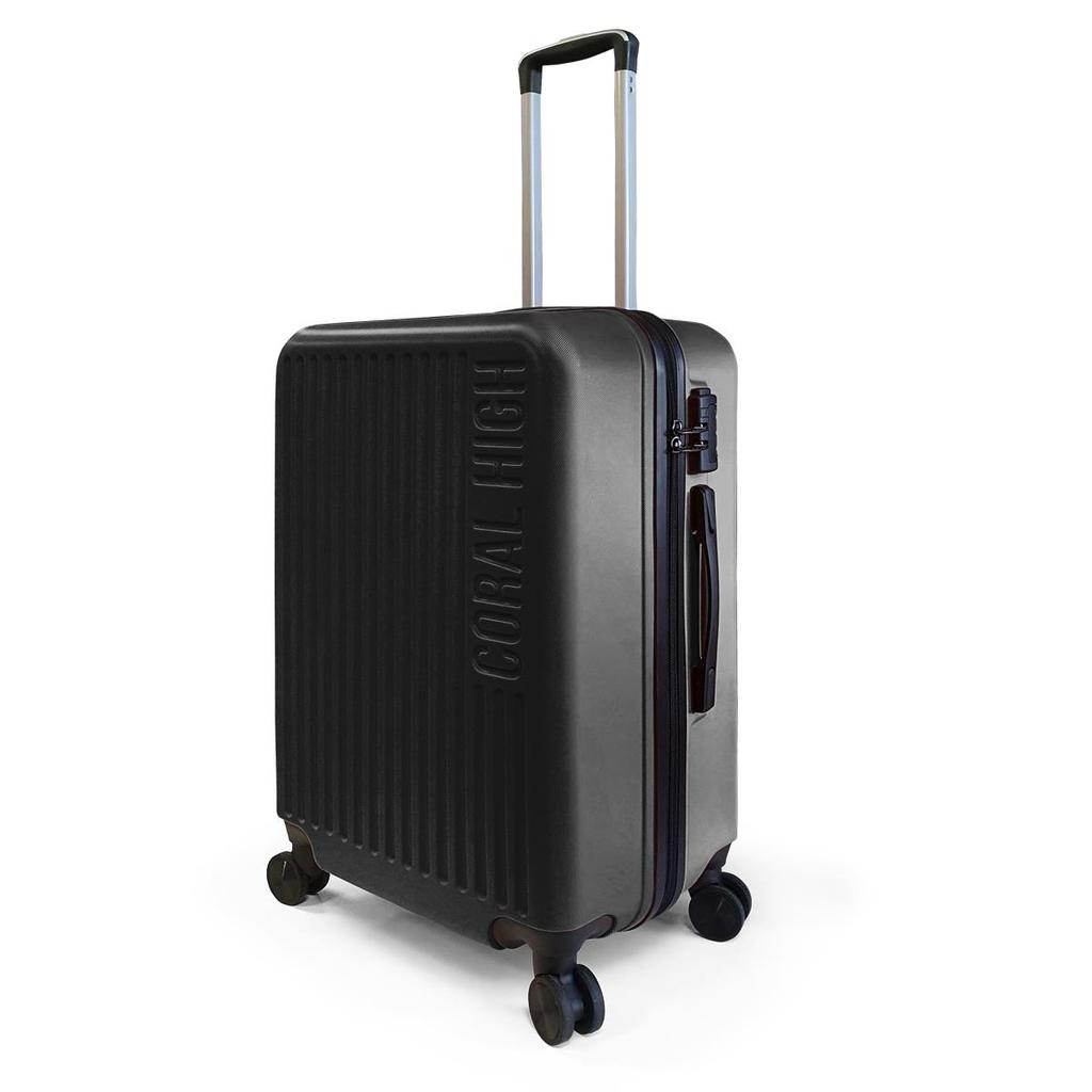 coral high Valiza neagră de dimensiune medie ABS 16402