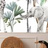 Wallpaper - Jungle Animals Wallpaper For Children's Room In Cartoon Style