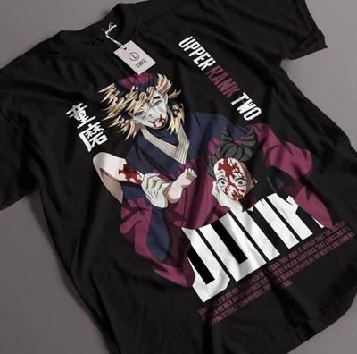 Demon Slayer Kokushibo Shirt Anime Shirt Doma Upper Moon Yoriichi Tsugikuni T-shirt