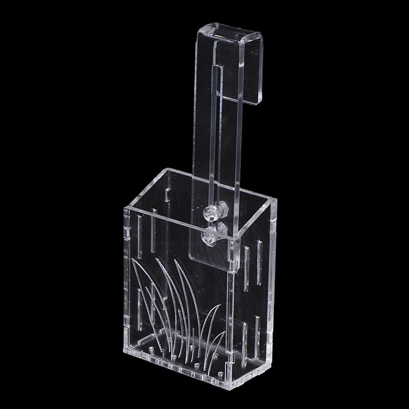 Hook Fish Tank Water Planter Hanging Aquarium Plant Holder Transparent Acrylic Water Plant Container For Fish Tank Landscape