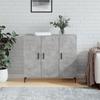 VidaXL Buffet Concrete Grey 90x34x80 Cm Engineered Wood 828128