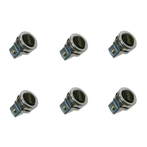 TONE Ratchet Open End Adapter RA2-6S, 6.35mm (1/4") Drive, Pack of 6