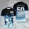 New Hot Star Wars Theme Warming UpMen's Women's Tshirts Tee Tops Children's Adult Parent Child T Shirts