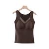 Graphene Bamboo Fiber Thermal Underwear for Women - Seamless Bra, Adjustable Back, Heat-Generating Base Layer, Winter Warming Vest