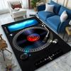 1pc Vintage Vinyl Player Rug, Comfortable Printed Home Area Carpet, Cozy Office Chair Rug