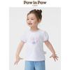 PawinPaw Toddler Girls' Cartoon Bear Short Sleeve T-shirt