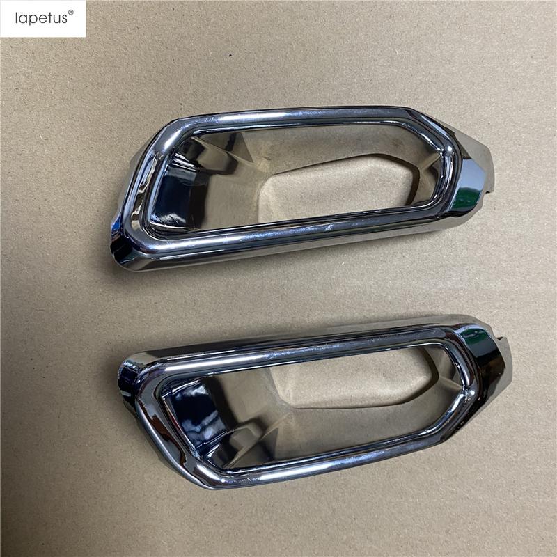 Front Bumper Fog Lights Lamps Frame Decoration Cover Trim For Toyota Camry XV70 ABS Chrome Accessories Exterior