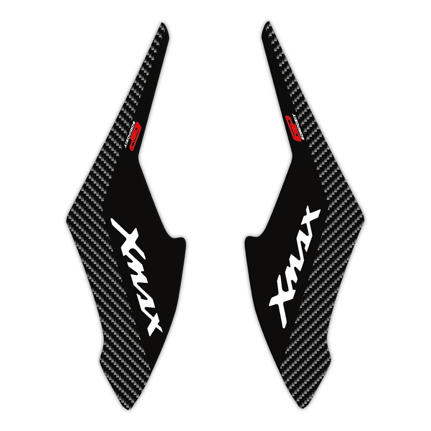 

GP Composite Yamaha XMAX 2018-2022 Compatible Side Pad Set Black-Carbon