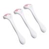 3 Pcs Face Muscle Massage Roller Deep Relaxation Relieve Fatigue Silicone Facial Eye Massage Roller Pink