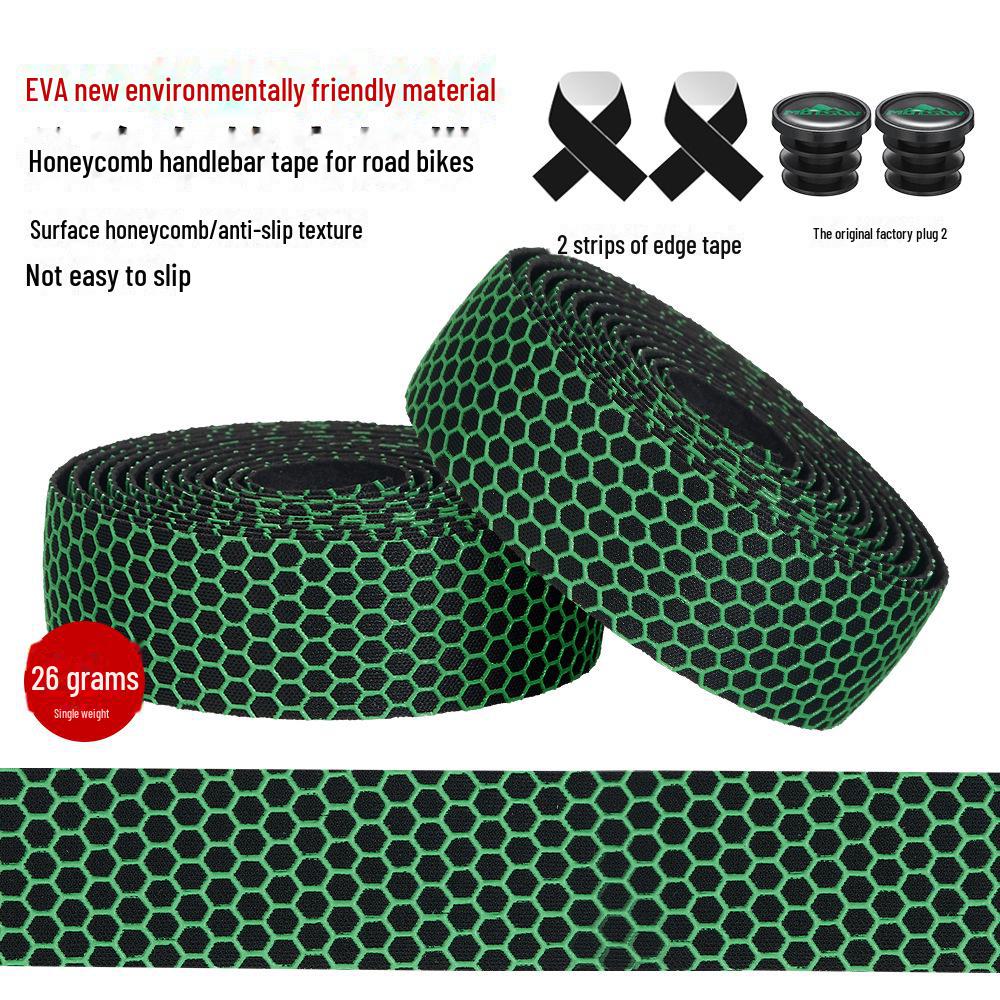 Ghidon de bicicletă antiderapant din silicon MOTSUV cu înveliș cu model de fagure și prindere pentru cablu