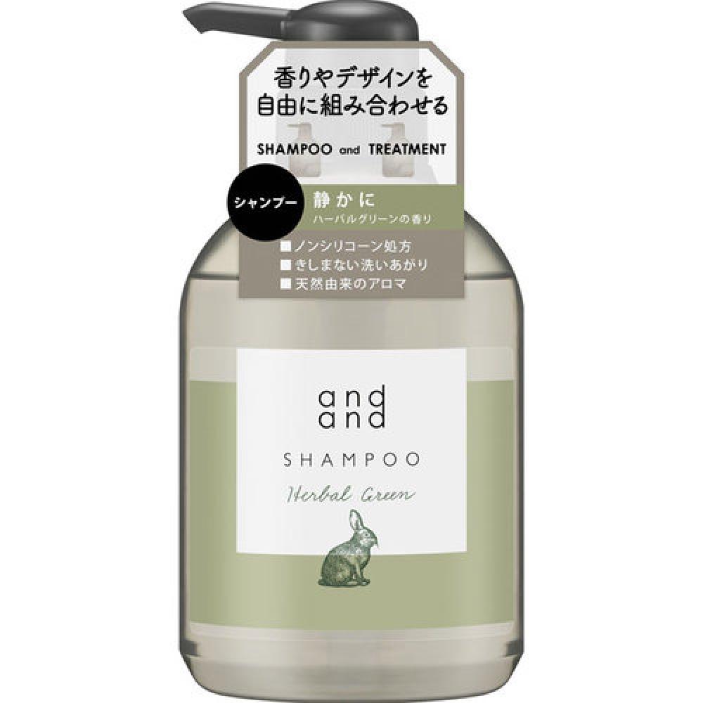 

ШАМПУНЬ ANDAND AND AND QUIETLY HERBAL GREEN SCENT 480 мл
