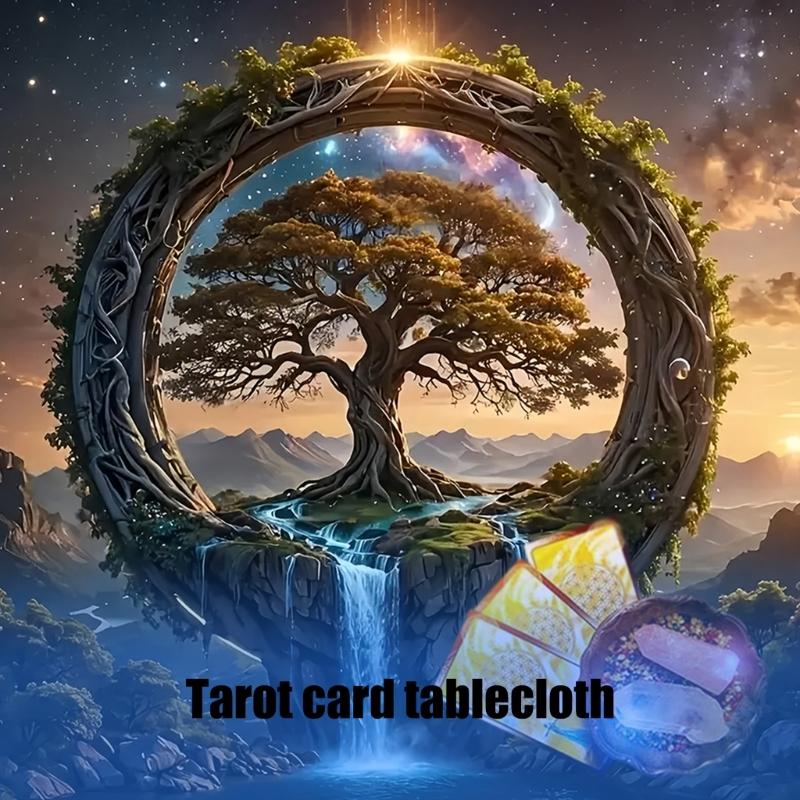 Square Divinations Tapestry Tree Waterfall Astrology Tablecloth Tarots Tablecloth Table Cloth Witchcrafts Supplies