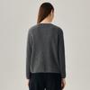 Zhaojun 2025 Autumn/Winter Women's 100% Cashmere Round Neck Thick Knitted Cardigan